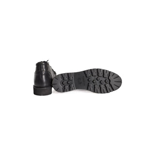 Bota de becerro negra para hombre