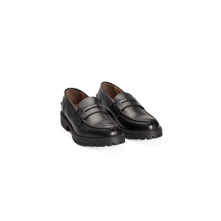 Herren-Loafer aus schwarzem Kalbsleder