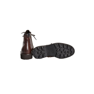 Bota de becerro marrón para hombre