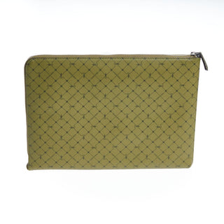 Cartera de cuero verde para hombre