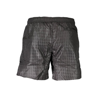 Bóxer de baño para hombre de poliéster negro