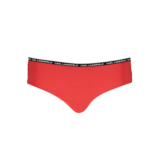 Bañador tipo slip de mujer de poliamida rojo