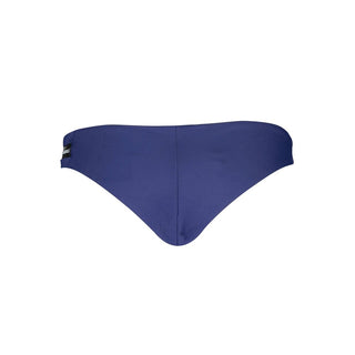 Blauer Polyamid Damen-Badeslip