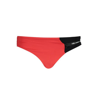 Bañador tipo slip de mujer de poliamida rojo