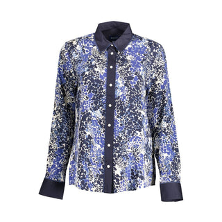 Camisa de mujer de lyocell azul