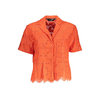 Camisa de mujer de poliamida naranja