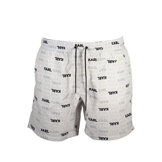 Bañador tipo short para hombre de poliéster blanco