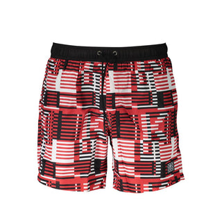 Rosso Polyester Herren Badehose