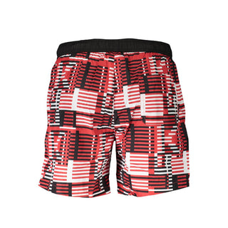 Rosso Polyester Herren Badehose