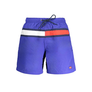 Blu Polyamid Herren Badeshorts