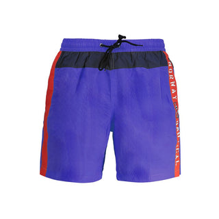 Blauer Polyester Badehose für Herren
