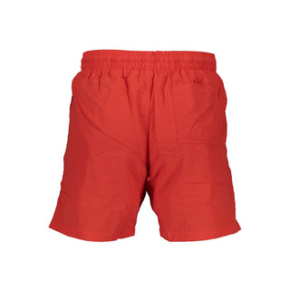 Roter Polyamid Herren Swim Boxer