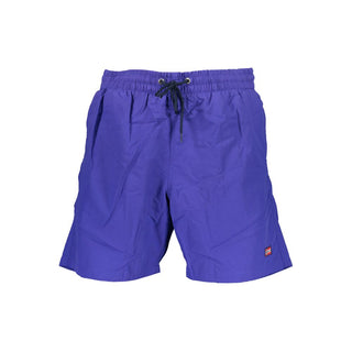 Blauer Polyamid Herren Swim Boxer
