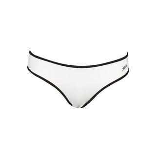 Bañador tipo slip de mujer de poliamida blanco