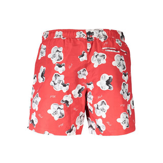Rote Badehose aus Polyester für Herren