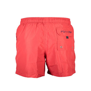 Rote Badehose aus Polyester für Herren