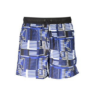 Blu Polyester Herren Badeshorts