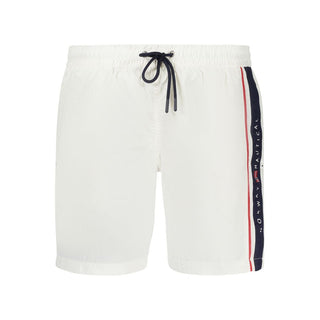 Weißer Polyamid Herren Swim Boxer