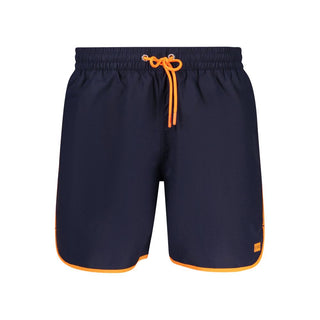 Blu Polyamid Herren Badeshorts