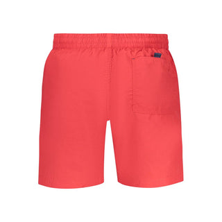 Rosso Poliammide Herren Badehose