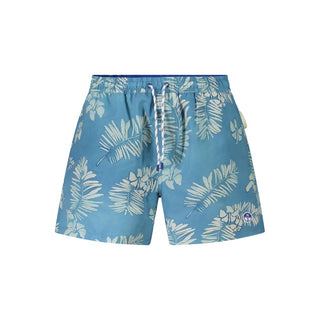 Azzurro Polyester Herren Badeshorts
