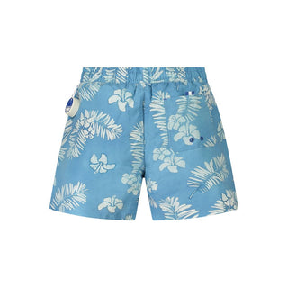 Azzurro Polyester Herren Badeshorts