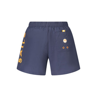 Blaue Herren-Badeshorts aus Nylon
