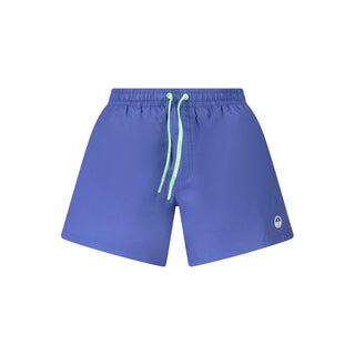 Bóxer de baño para hombre de nailon azul