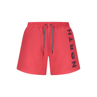 Red Nylon Men's Swim Trunk