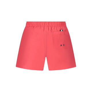Bóxer de baño para hombre de nailon rojo