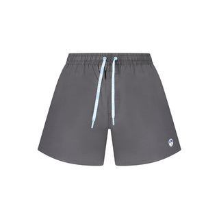 Black Nylon Men's Swim Boxer