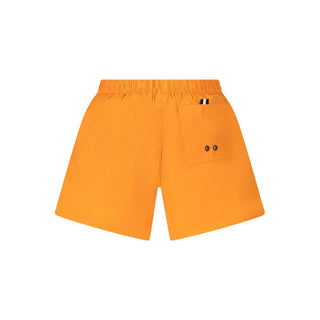 Bóxer de natación para hombre naranja de nailon