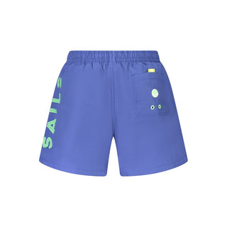 Blaue Herren-Badeshorts aus Nylon