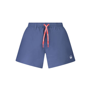 Bóxer de baño para hombre de nailon azul