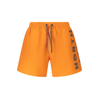 Bañador corto para hombre de nailon naranja