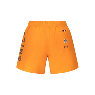 Bañador corto para hombre de nailon naranja