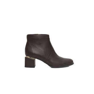Burgundy Cowhide Women Boot
