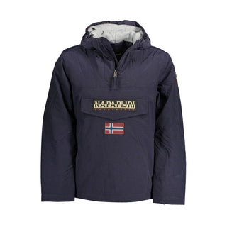 Blu Polyamide Men's Jacket