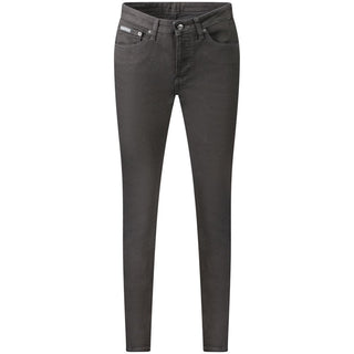 Jeans de algodón negro para mujer