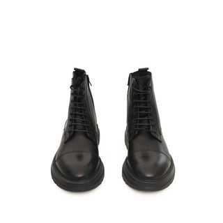 Black Cowhide Boot