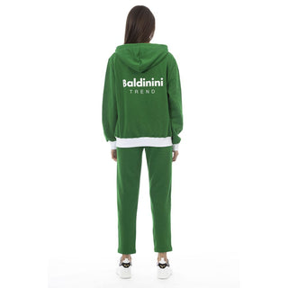 Grüner Damenpullover aus Baumwolle