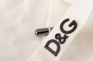 Pantalones deportivos de algodón blanco con parche de logo