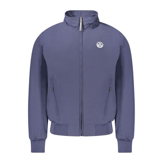 Chaqueta bomber para hombre de poliéster azul