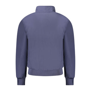 Chaqueta bomber para hombre de poliéster azul