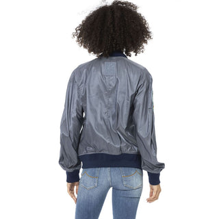 Chaqueta para mujer de poliamida azul claro