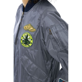 Chaqueta para mujer de poliamida azul claro