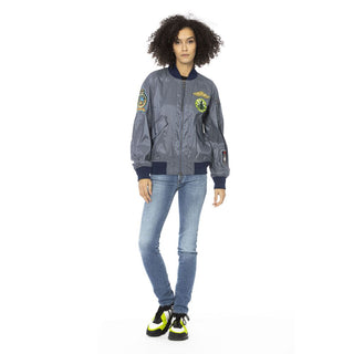 Chaqueta para mujer de poliamida azul claro
