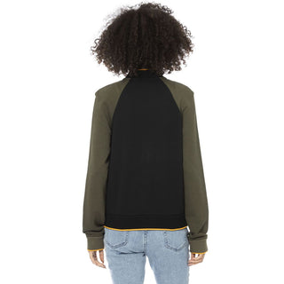 Schwarzer Baumwollpullover für Damen