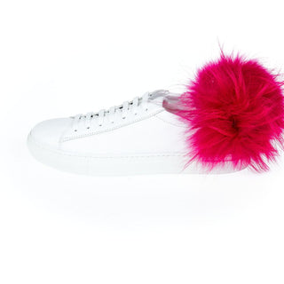 Sneaker für Damen aus weißem Lammleder