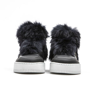 Blaue Baumwoll-Sneaker für Damen